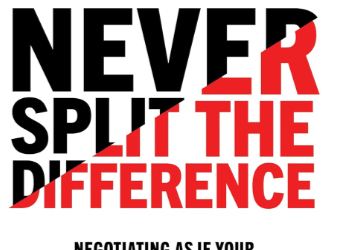 “Never Split the Difference” Summary chart of negotiation tactics.