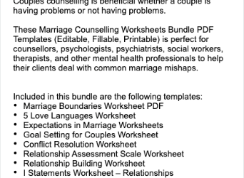 Take Your Relationship to the Next Level: Couples Therapy Worksheets Explained