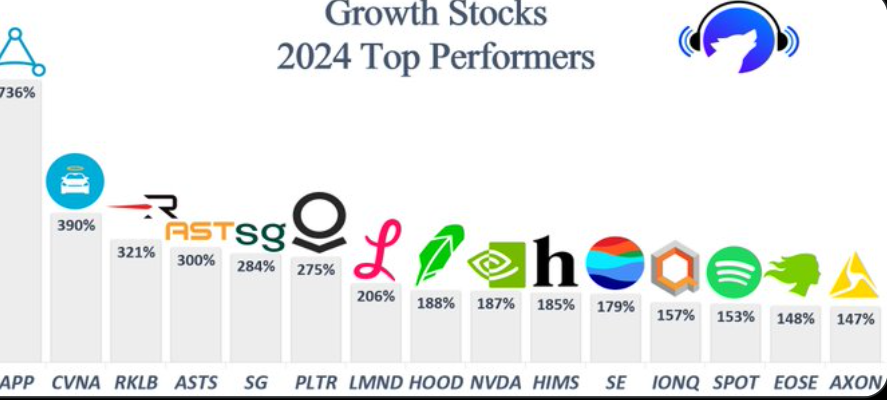 Where Is Society Going with The Top 15 Growth Performers of 2024?